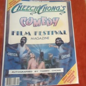 Tommy Chong autographed Film Festival Magazine